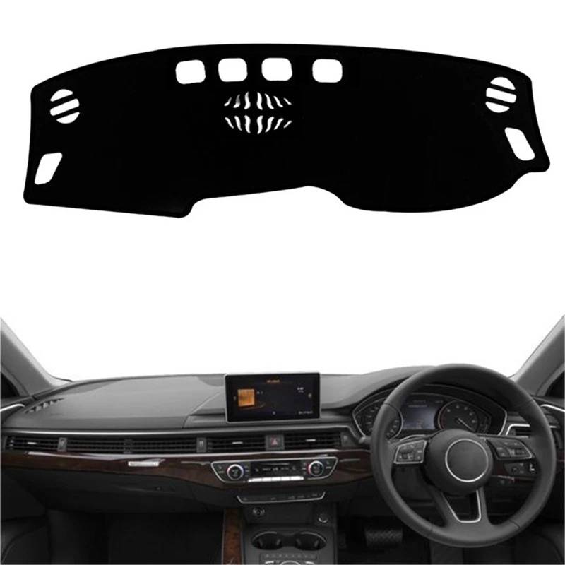 Armaturenbrett Sonnenschutz Teppich Für A4 A4L B9 2017 2018 2019 2020 LHD RHD Auto Armaturenbrett Abdeckung Armaturenbrett Matte Teppich Cape Auto Sonnenschutz Anti-schmutzig(Red RHD) von URAGER