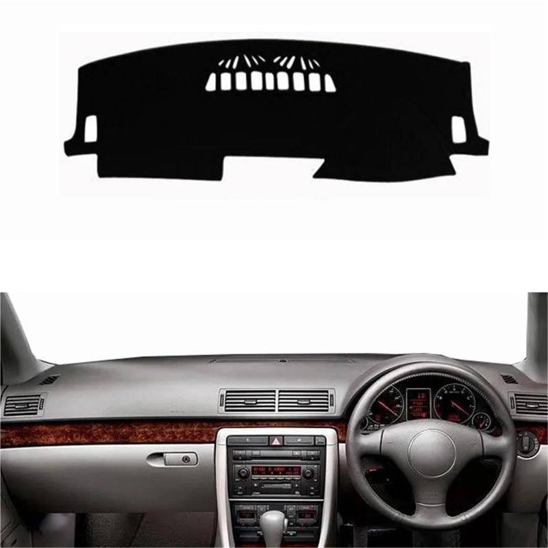Armaturenbrett Sonnenschutz Teppich Für A4 B6 B7 2002 2003 2004 2005 2006 2007 2008 LHD RHD Auto Armaturenbrett Abdeckung Dash Matte Teppich Teppich 2 Schichten Sonnenschirm Auto Cape(Black RHD) von URAGER