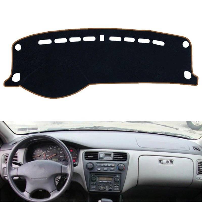 Armaturenbrett Sonnenschutz Teppich Für Accord 6 1997 1998 1999 2000 2001 2002 Anti-Rutsch-Matte Armaturenbrett-Abdeckung Pad Sonnenschirm Dashmat Schützen Cape Teppich Zubehör(Left Drive - Brown) von URAGER
