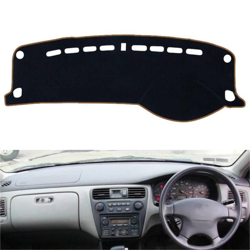 Armaturenbrett Sonnenschutz Teppich Für Accord 6 1997 1998 1999 2000 2001 2002 Anti-Rutsch-Matte Armaturenbrett-Abdeckung Pad Sonnenschirm Dashmat Schützen Cape Teppich Zubehör(Right Drive - Brown) von URAGER