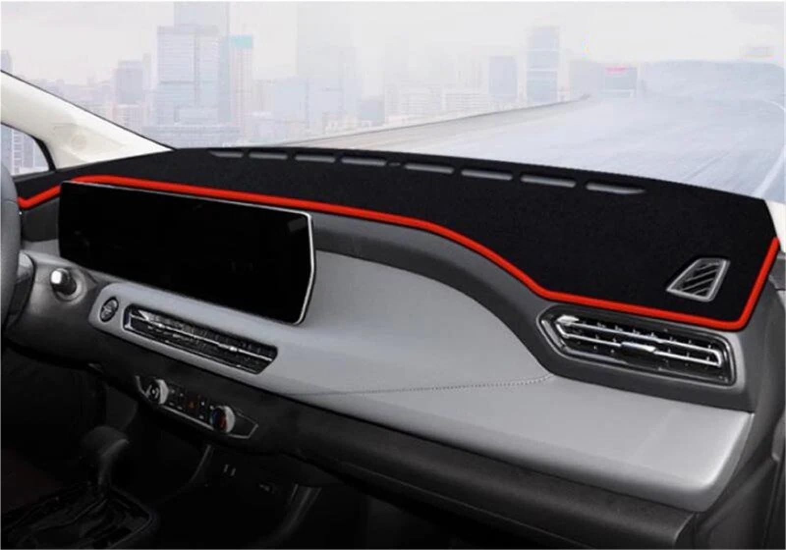 Armaturenbrett Sonnenschutz Teppich Für Beijing U5 Plus Auto Armaturenbrett Abdeckung Auto Vermeiden Licht Pad Anti-Schmutz-Matte Sonnenschutz Pad(Rot) von URAGER