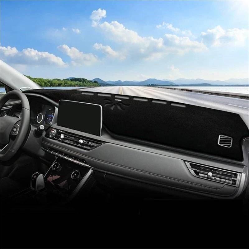 Armaturenbrett Sonnenschutz Teppich Für Chery Für Tiggo 7 Pro 2020-2023 Auto-Armaturenbrett-Abdeckung Vermeiden Sie Lichtpad Sonnenschutz Anti-UV-Teppiche rutschfeste Matte Zubehör(A Red Side) von URAGER