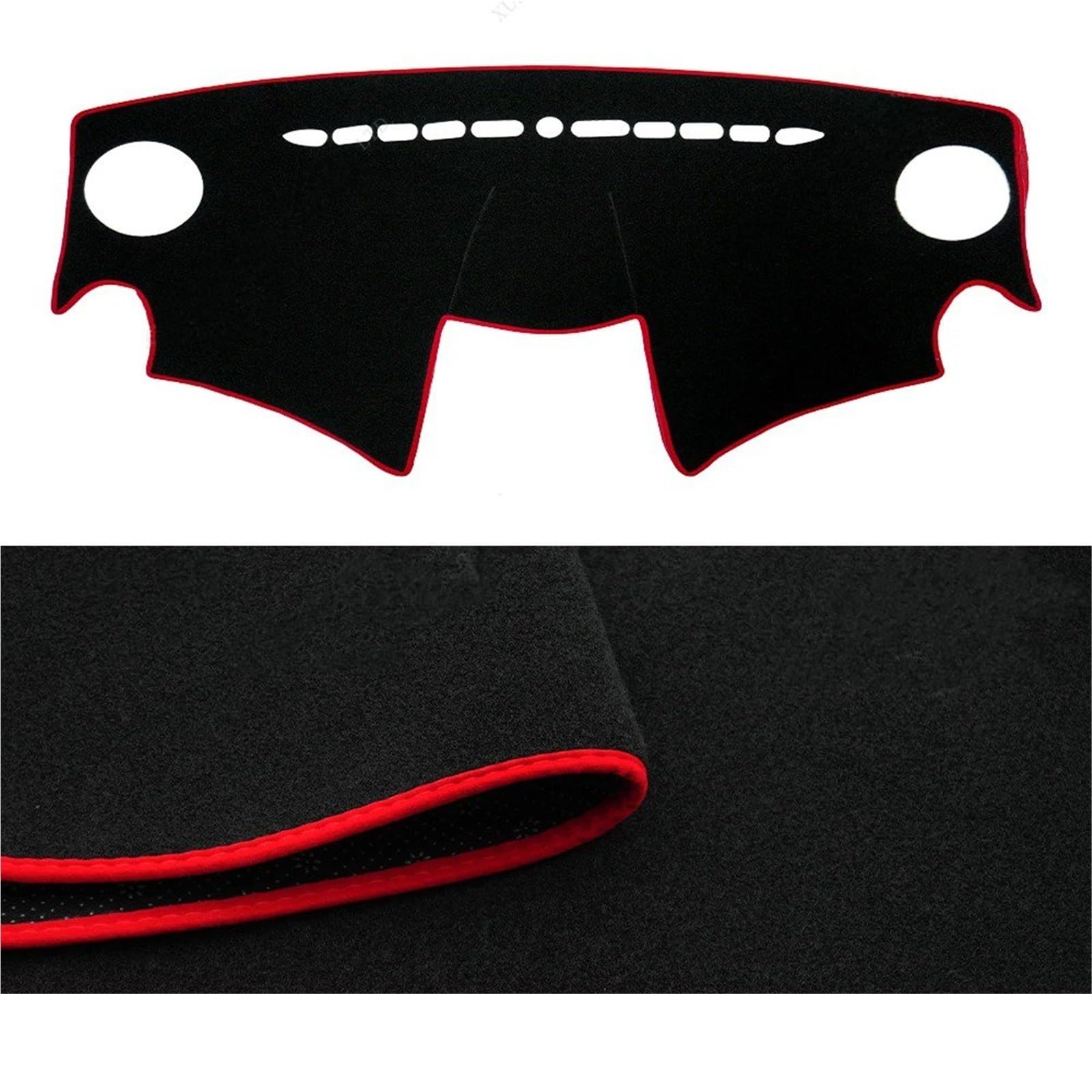 Armaturenbrett Sonnenschutz Teppich Für Chevrolet Für Spark 2013 2014 2015 Auto-Armaturenbrett-Abdeckung Armaturenbrett-Matte Sonnenblende Anti-UV-Teppich Autozubehör(Rot) von URAGER