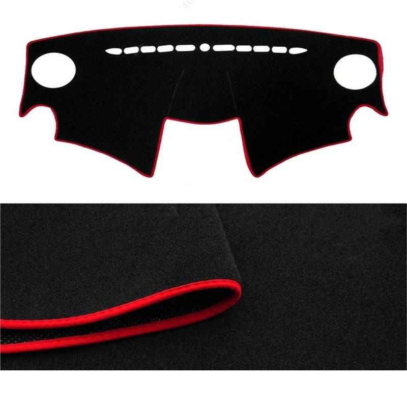 Armaturenbrett Sonnenschutz Teppich Für Chevrolet Für Spark 2013 2014 2015 Auto-Armaturenbrett-Abdeckung Armaturenbrett-Matte Sonnenblende Anti-UV-Teppich Autozubehör(Rot) von URAGER