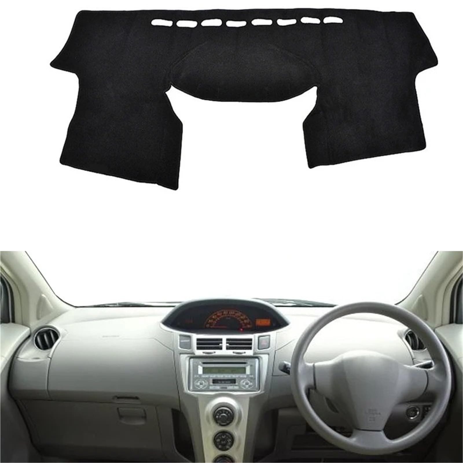 Armaturenbrett Sonnenschutz Teppich Für Daihatsu Charade Fließheck XP90 2005 2006 2007 2008 2009 2010 2011 LHD RHD Auto Dashboard Abdeckung Dash Matte Teppich Auto Dashmat(RHD Blue) von URAGER