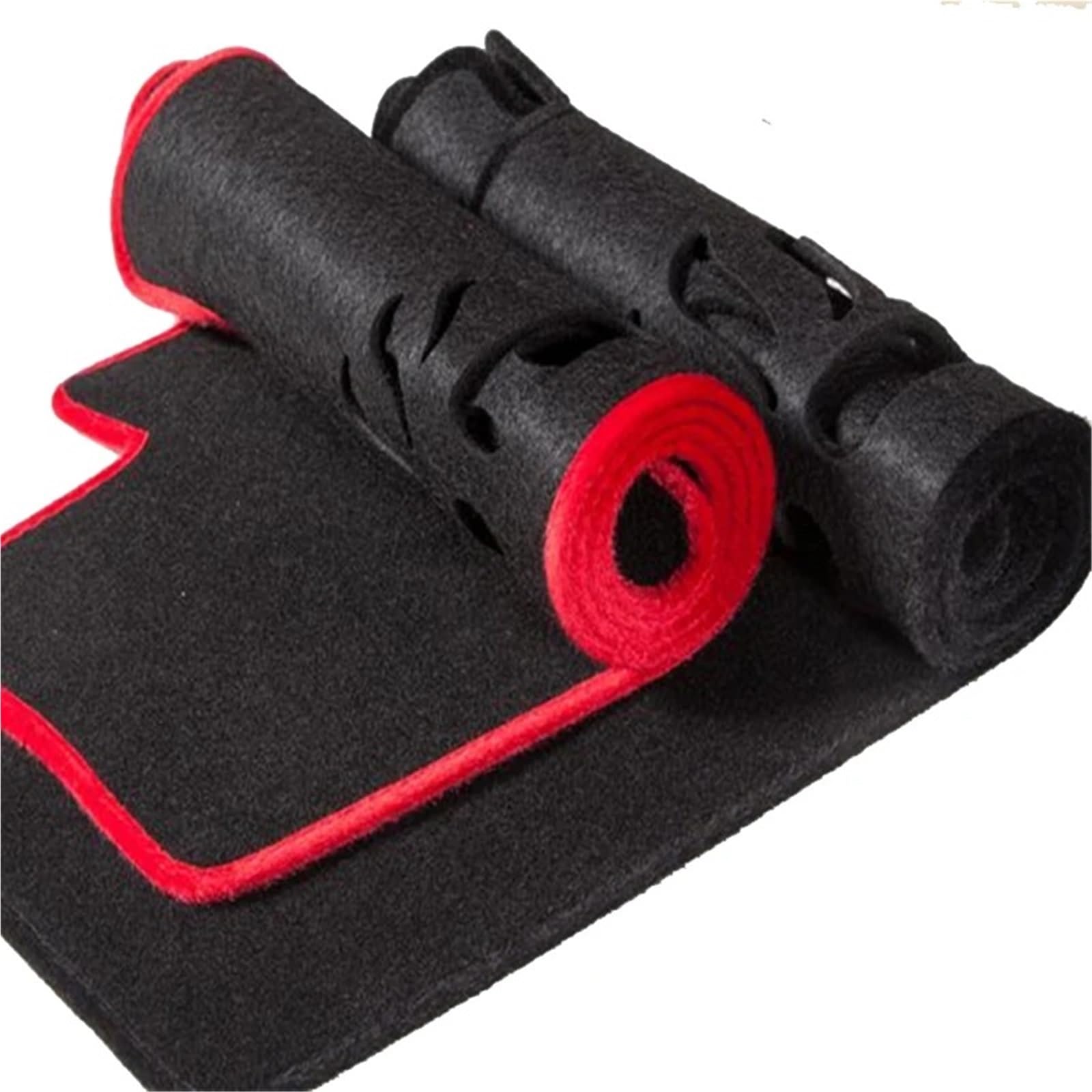 Armaturenbrett Sonnenschutz Teppich Für Fit Jazz 3. 2014 2015 2016 2017 2018 Armaturenbrettmatte Dashpad DashMat Teppich Anti-UV rutschfeste Auto-Armaturenbrettabdeckung(Rot) von URAGER