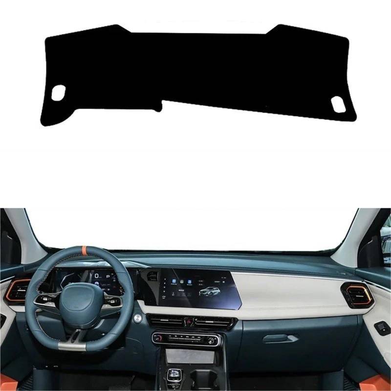 Armaturenbrett Sonnenschutz Teppich Für GAC EMZOOM GS3 2023-2025 Dekoration rutschfeste Unterlage Windschutzscheibe Sonnenschutz Teppichabdeckung Teile Auto Armaturenbrettmatte(LHD Blue) von URAGER