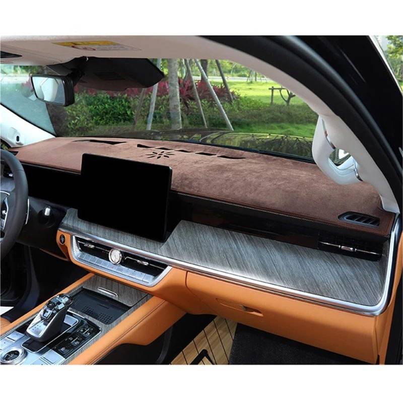 Armaturenbrett Sonnenschutz Teppich Für GWM Für Tank 500 Für Great for Wall 2022 2023 2024 Auto Armaturenbrettmatte Dashmat Armaturenbrettabdeckung Sonnenschutz Teppich(PU Leather,Recht) von URAGER