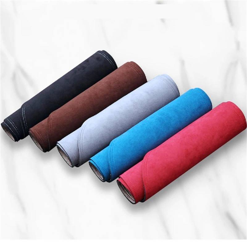 Armaturenbrett Sonnenschutz Teppich Für Jeep Für Grand Für Cherokee WK2 2011 2012 2013-2019 Wildleder Leder DashMat Dash Matte Abdeckung Dashboard Pad Sonnenschirm Schützen Teppich(Black Red RHD) von URAGER