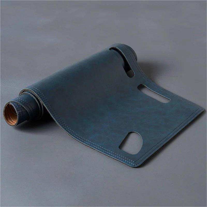 Armaturenbrett Sonnenschutz Teppich Für Jeep Für Grand Für Cherokee WK2 2011-2019 Auto Dashmat Dashboard Leder Abdeckung Wildleder Dash Matte Pad Sonnenschirm Zubehör rutschfeste(PU - All Blue) von URAGER