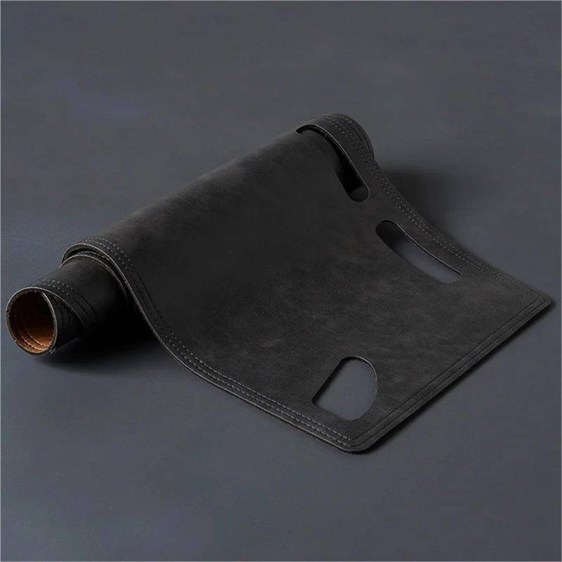 Armaturenbrett Sonnenschutz Teppich Für Jeep Für Grand Für Cherokee WK2 2011-2019 Auto Dashmat Dashboard Leder Abdeckung Wildleder Dash Matte Pad Sonnenschirm Zubehör rutschfeste(PU - All Gray) von URAGER