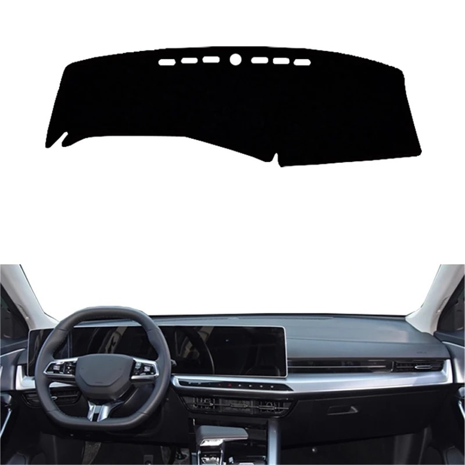 Armaturenbrett Sonnenschutz Teppich Für MG Für ONE 2022 2023 Auto Auto Innere Dashboard Abdeckung Center Console Protector Teppich Dashmat Sonnenschutz(Red LHD) von URAGER