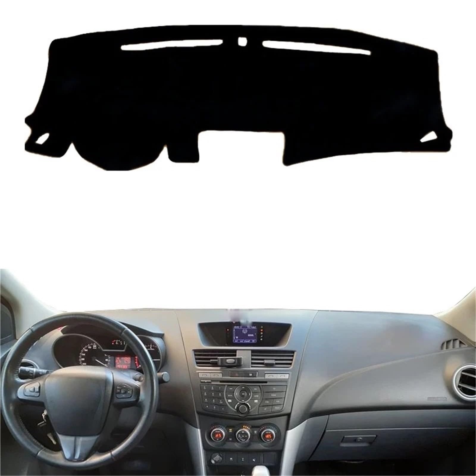 Armaturenbrett Sonnenschutz Teppich Für Mazda BT-50 II 2012-2019 Center Console Protector Sonnenschutz RHD LHD Auto Auto Armaturenbrett Abdeckung DashMat Teppich Cape(Blue LHD) von URAGER