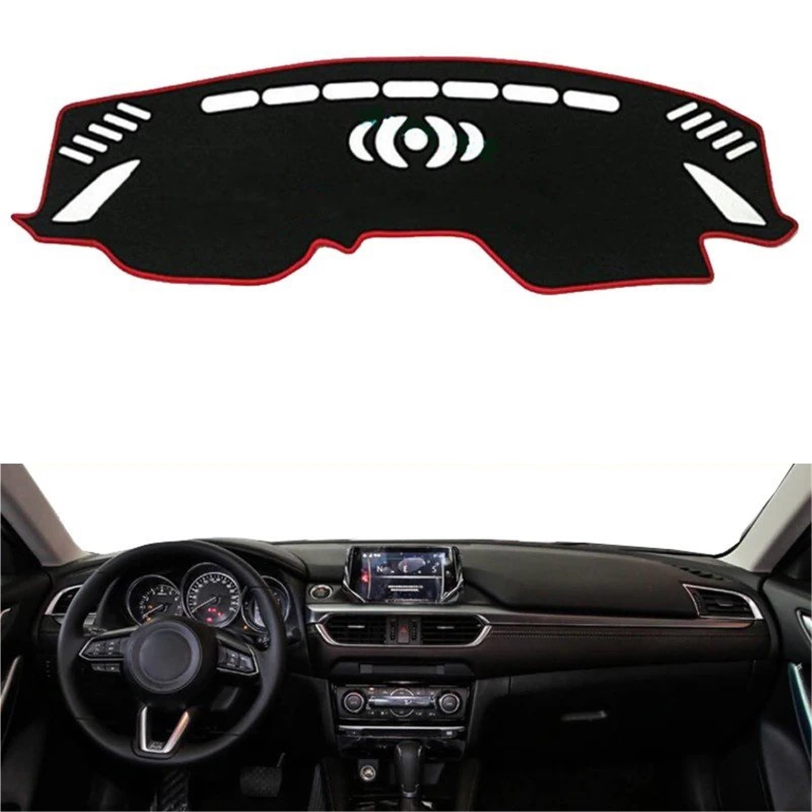 Armaturenbrett Sonnenschutz Teppich Für Mazda Für Atenza 2017 2018 2019 Auto Dashboard Abdeckung Dash Mat DashMat Pad Teppich Dashmat Sonne Schatten Dash Board Abdeckung(F) von URAGER