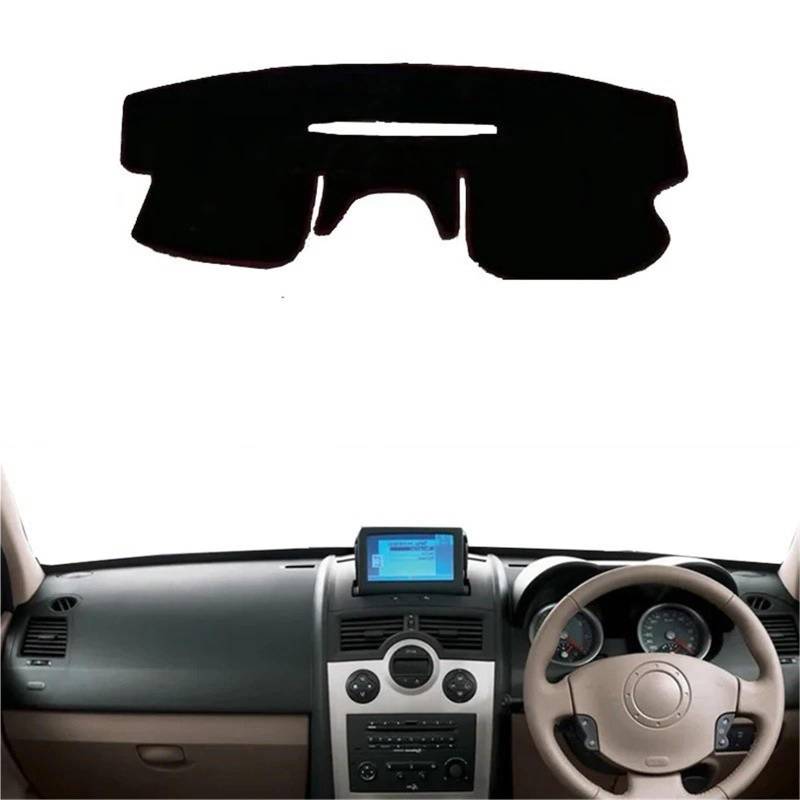 Armaturenbrett Sonnenschutz Teppich Für Megane 2 II MK2 2003 2003 2004 2005 2006 2007 2008 Auto-Armaturenbrett-Abdeckung Mittelkonsolen-Schutz Teppich Dashmat Sonnenschutz-Zubehör(Right-Blue) von URAGER