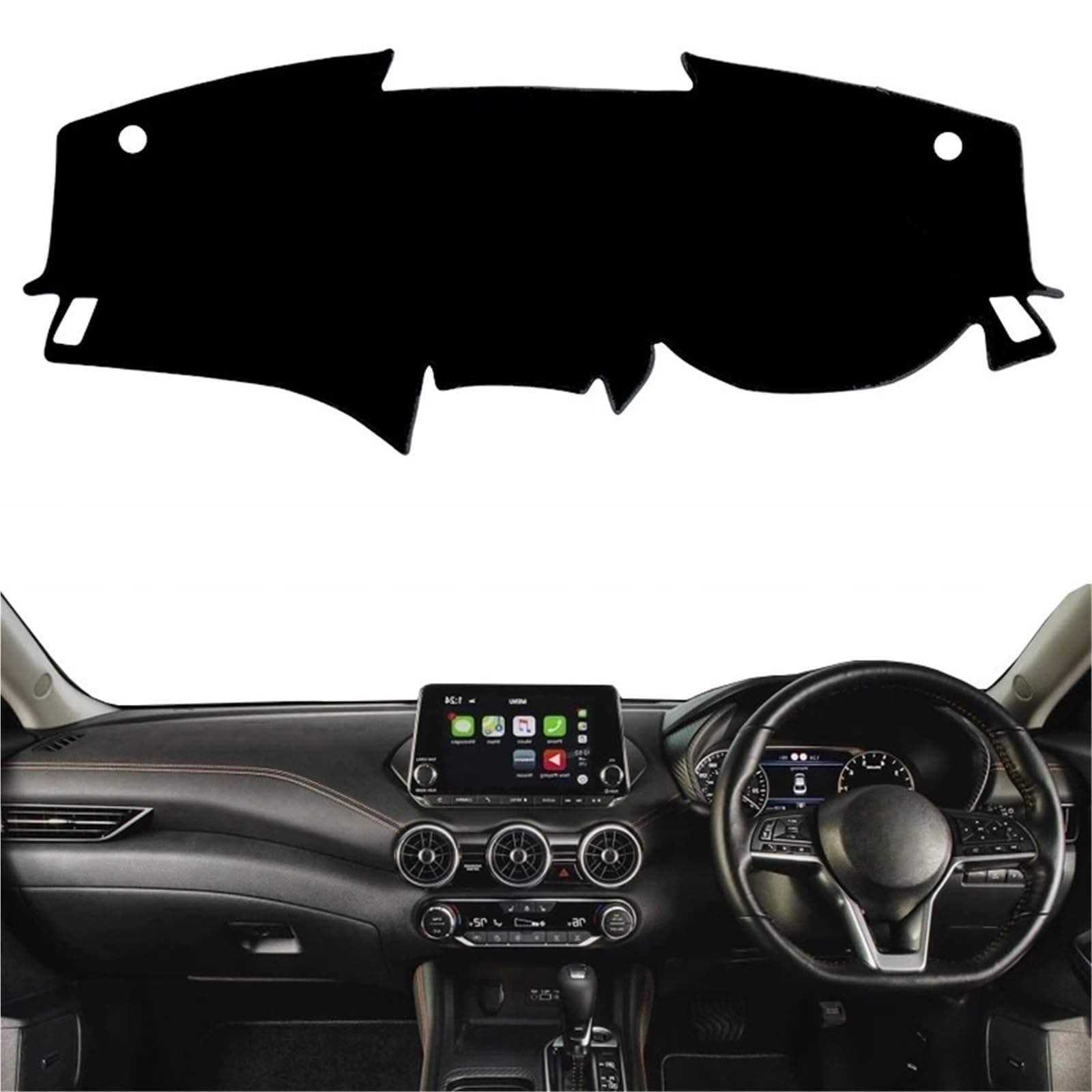 Armaturenbrett Sonnenschutz Teppich Für Nissan Für Sentra B18 2020 2021 Auto-Armaturenbrett-Abdeckung Auto-Armaturenbrett-Matte Teppich Cape Sonnenschutz Dashmat Anti-Schmutz-Pad Kissen(Blue RHD) von URAGER