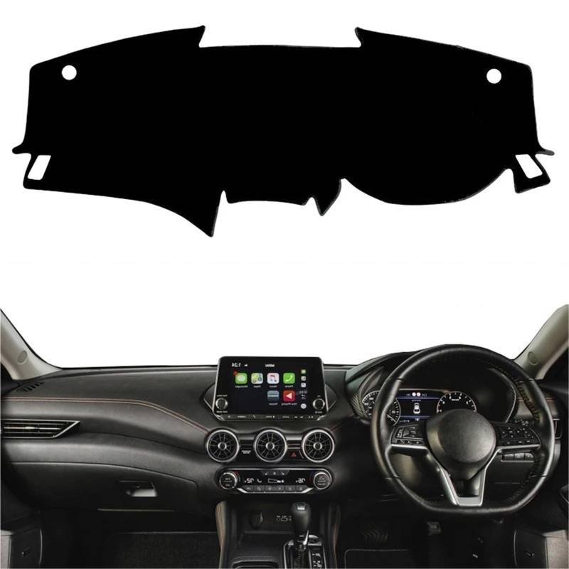 Armaturenbrett Sonnenschutz Teppich Für Nissan Für Sentra B18 2020 2021 Auto-Armaturenbrett-Abdeckung Auto-Armaturenbrett-Matte Teppich Cape Sonnenschutz Dashmat Anti-Schmutz-Pad Kissen(Blue RHD) von URAGER