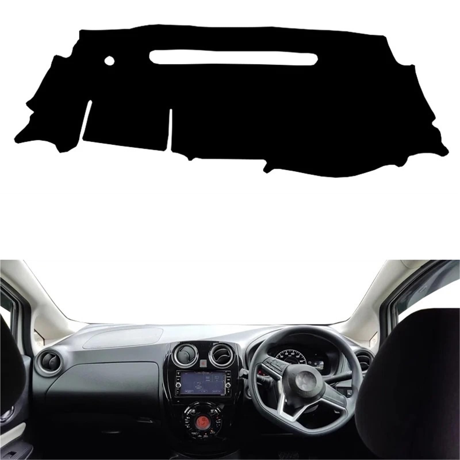 Armaturenbrett Sonnenschutz Teppich Für Nissan Note 2015 2016 2017 2018 2019 2020 Auto-Armaturenbrett-Abdeckung Dash Mat Rutschfester Rechter Sonnenschutzteppich(Rot) von URAGER