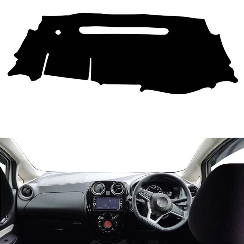 Armaturenbrett Sonnenschutz Teppich Für Nissan Note 2015 2016 2017 2018 2019 2020 Auto-Armaturenbrett-Abdeckung Dash Mat Rutschfester Rechter Sonnenschutzteppich(Rot) von URAGER