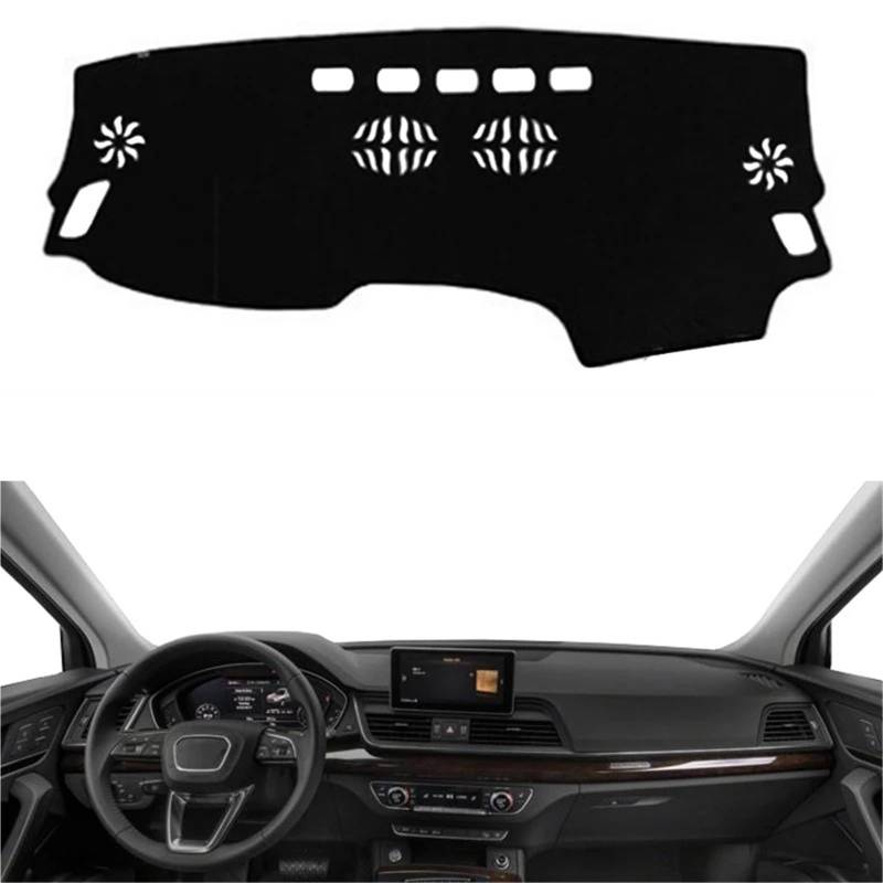 Armaturenbrett Sonnenschutz Teppich Für Q5 Q5L 2018 2019 2020 LHD RHD Auto Armaturenbrett Abdeckung Dashmat Dash Matte Teppich Cape Schichten Sonnenschutz Armaturenbrett Abdeckung(LHD Blue) von URAGER