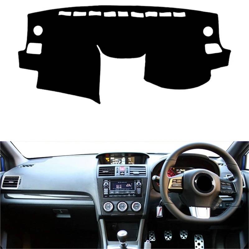 Armaturenbrett Sonnenschutz Teppich Für Subaru Für WRX 2015 2016 2017 2018-2021 Für WRX STI Auto Auto Innere Armaturenbrettabdeckung Mittelkonsole Schutz Teppich Dashmat Sonnenschutz(Red RHD) von URAGER
