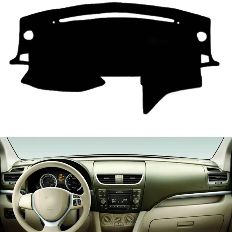 Armaturenbrett Sonnenschutz Teppich Für Suzuki Für Ertiga 2012-2017 Dashmat Pad Teppich Armaturenbrettabdeckung Auto Sonnenschutz Auto Armaturenbrettabdeckung Armaturenbrettmatte(Left-Red) von URAGER