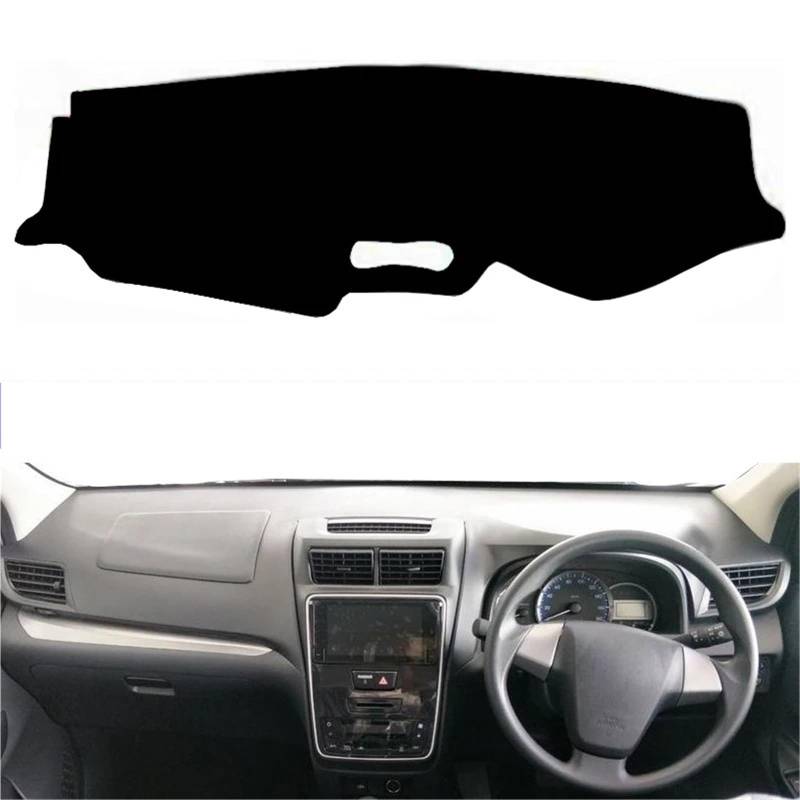 Armaturenbrett Sonnenschutz Teppich Für Toyota Für Avanza 2012-2020 Auto Sonnenschutz Anti-Sonne UV Anti-schmutzig Auto Armaturenbrett Abdeckung Dash Matte Teppich Cape(Red RHD) von URAGER