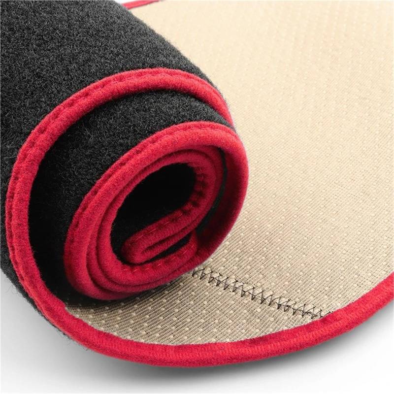 Armaturenbrett Sonnenschutz Teppich Für Toyota Für Land Für Cruiser Prado 120 FJ120 2003 2004 2005-2009 Auto Armaturenbrettabdeckung Armaturenbrett Sonnenschutz Pad Zubehör(LHD Red Side) von URAGER