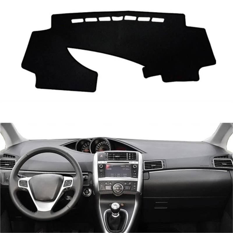 Armaturenbrett Sonnenschutz Teppich Für Toyota Für Verso AR20 2009 2010 2011 2012 2013 2014 2015-2018 LHD RHD Auto Dashboard Abdeckung Teppich Dash Matte Kissen Anti-Sonne(LHD Red) von URAGER