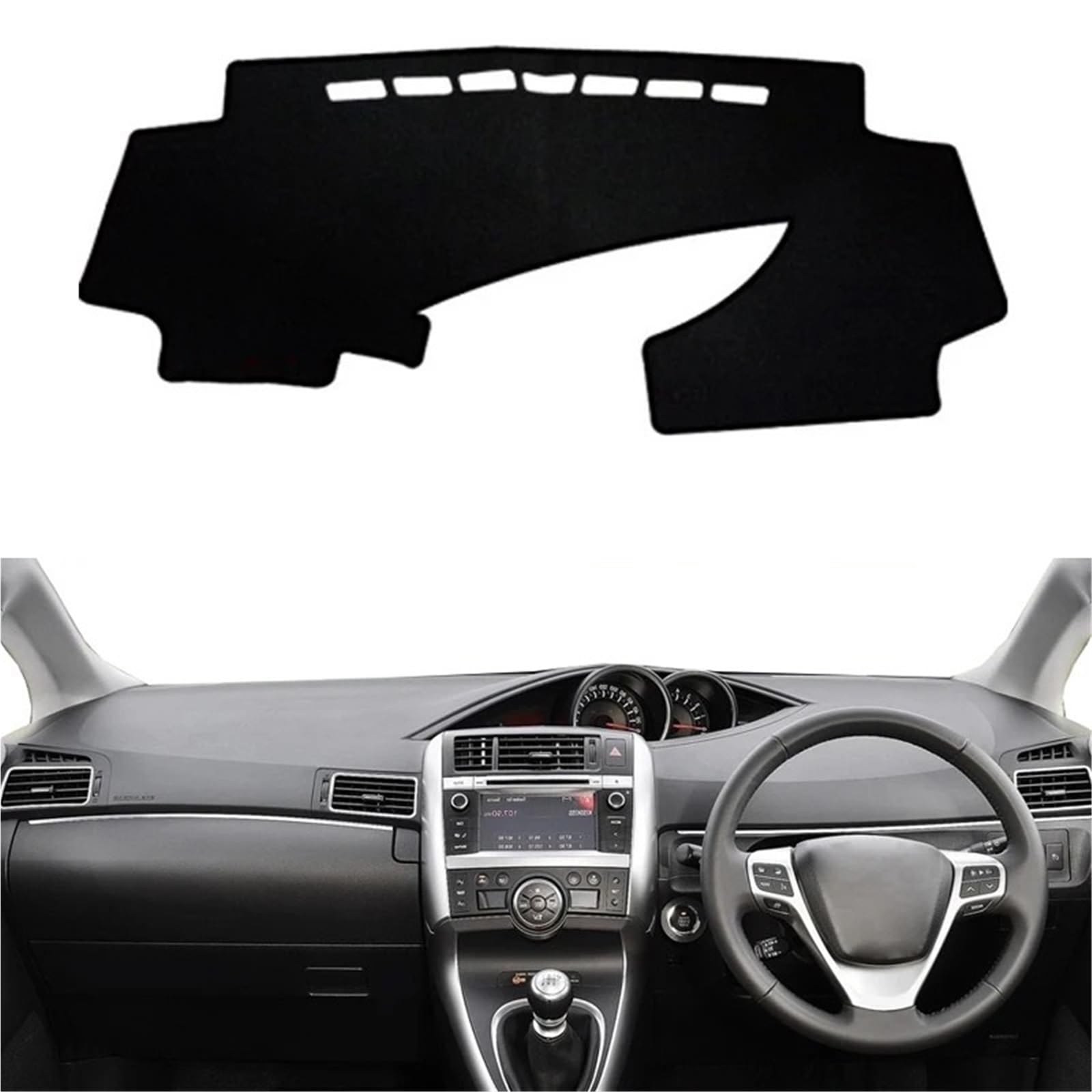 Armaturenbrett Sonnenschutz Teppich Für Toyota Für Verso AR20 2009 2010 2011 2012 2013 2014 2015-2018 LHD RHD Auto Dashboard Abdeckung Teppich Dash Matte Kissen Anti-Sonne(RHD Red) von URAGER