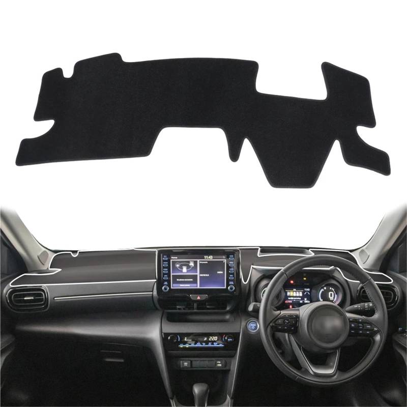 Armaturenbrett Sonnenschutz Teppich Für Toyota Für Yaris Für Cross XP210 2021 2022 2023 2024 Auto Dashboard Mat Dash Mat Dashmat Sonnenschutz Schutz Teppich(RHD HUD) von URAGER