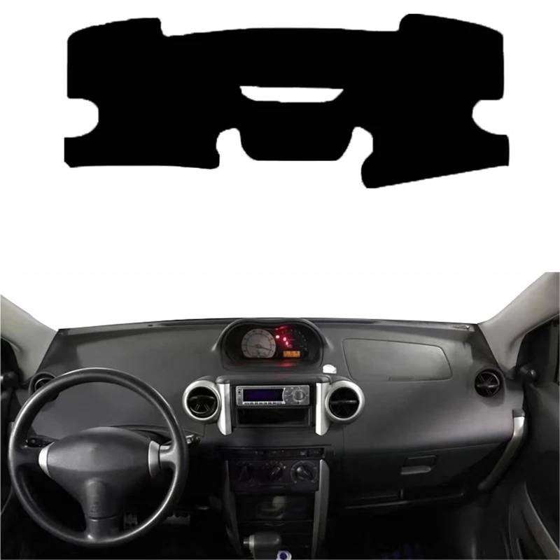 Armaturenbrett Sonnenschutz Teppich Für Toyota IST 2001 2002 2003 2004 2005 Auto Dashboard Abdeckung DashMat Teppich Cape Konsole Protector Sonnenschutz Automobil Innen(Red LHD) von URAGER