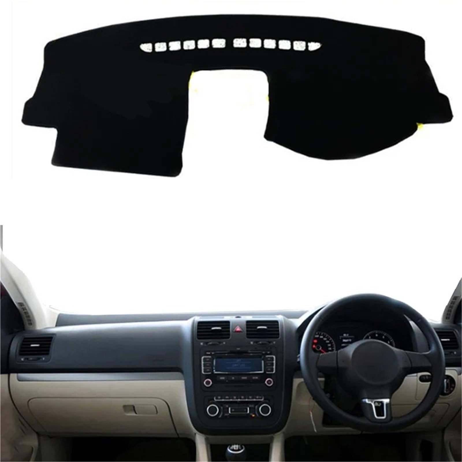 Armaturenbrett Sonnenschutz Teppich Für VW Für Golf 5 MK5 A5 2004 2005 2006 2007 2008 Auto Armaturenbrettabdeckung Dash Mat Dashmat Pad Teppich Sonnenschutz Auto Styling(Red RHD) von URAGER