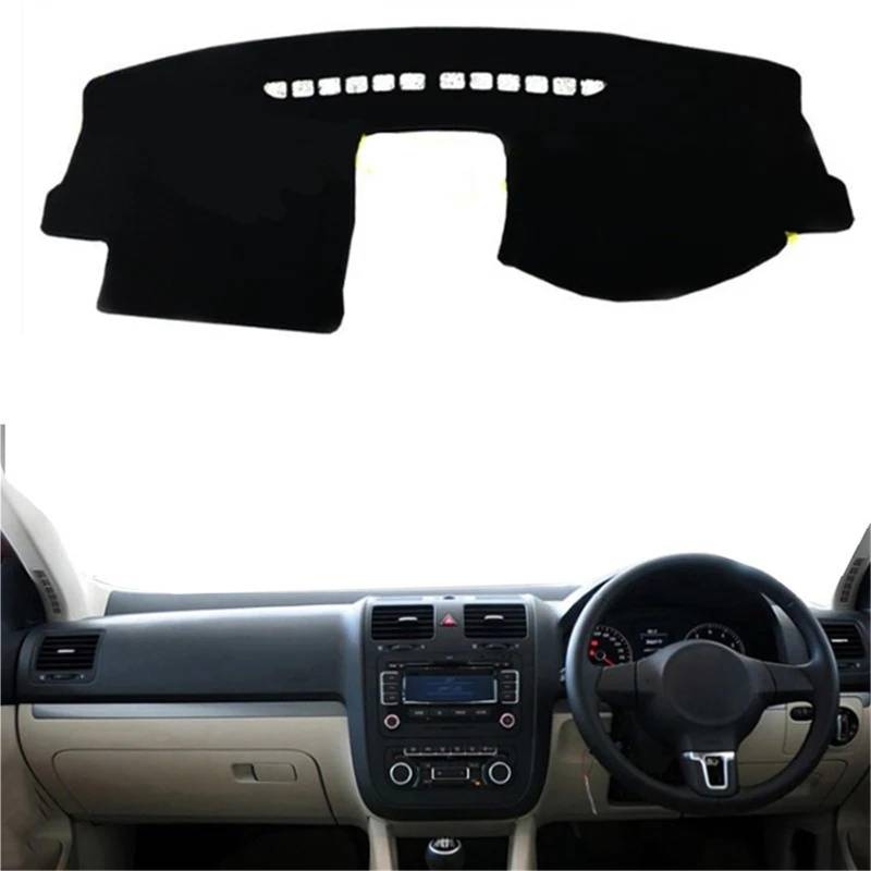 Armaturenbrett Sonnenschutz Teppich Für VW Für Golf 5 MK5 A5 2004 2005 2006 2007 2008 Auto Armaturenbrettabdeckung Dash Mat Dashmat Pad Teppich Sonnenschutz Auto Styling(Red RHD) von URAGER