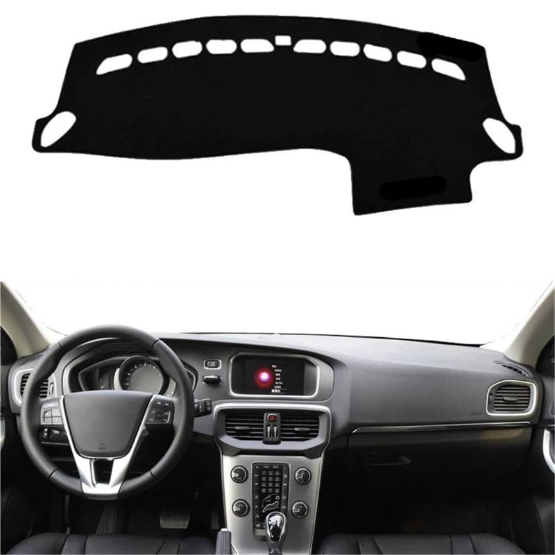 Armaturenbrett Sonnenschutz Teppich Für Volvo Für V40 2013 2014 2015 2016-2020 Auto Dashboard Abdeckung Center Console Protector Teppich Dashmat Sonnenschutz Teppich Teppich(Red LHD) von URAGER