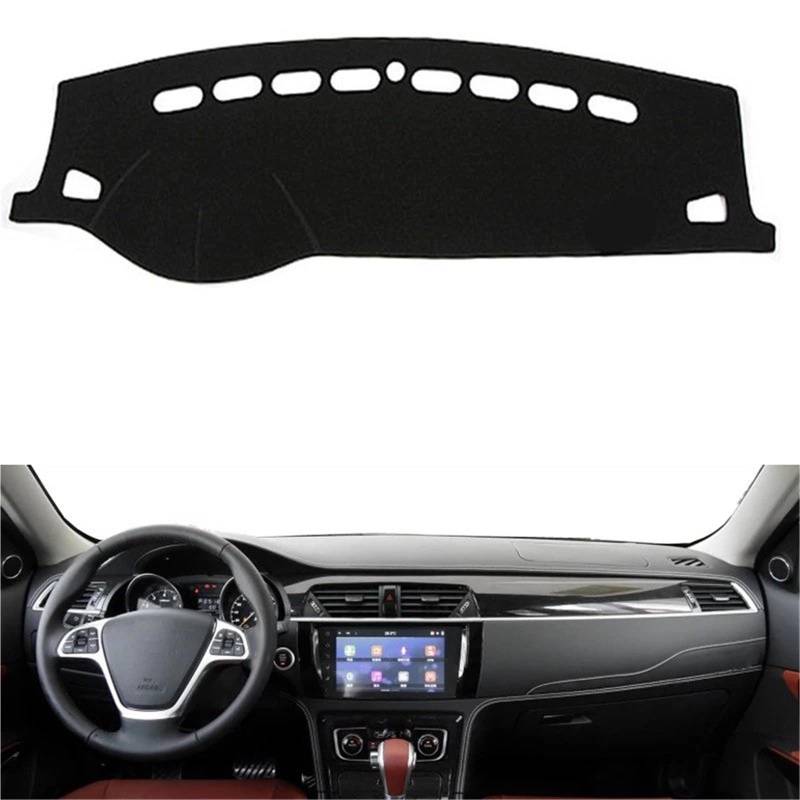 Armaturenbrett Sonnenschutz Teppich Für Zotye T600 2011 2012 2013 2014 2015 2016 2017 Auto Armaturenbrettabdeckung Dashmatte Pad Teppich Dashmat Sonnenschutz Pad Auto-Styling(Schwarz) von URAGER