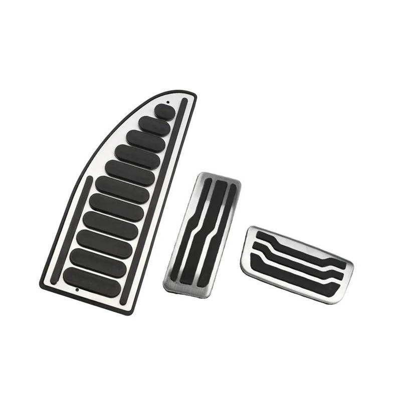 Bremspedal Für Ford Für Everest Für Endeavour Für Raider Für Ranger 2016 2017-2022 Edelstahl Auto Gas Pedale Kraftstoff Bremspedal Pads Abdeckung(at with Rest Pedal) von URAGER