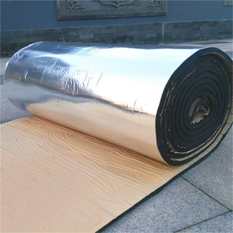 Dämmschaummatte 1 Stück Schalldichte Matte 25 cm * 50 cm 5/10mm Auto Wärme Sound Thermische Proof Pad Auto LKW Firewall Wärme Sound Deadener Noise Isolierung Matte(25X50cm 10mm) von URAGER