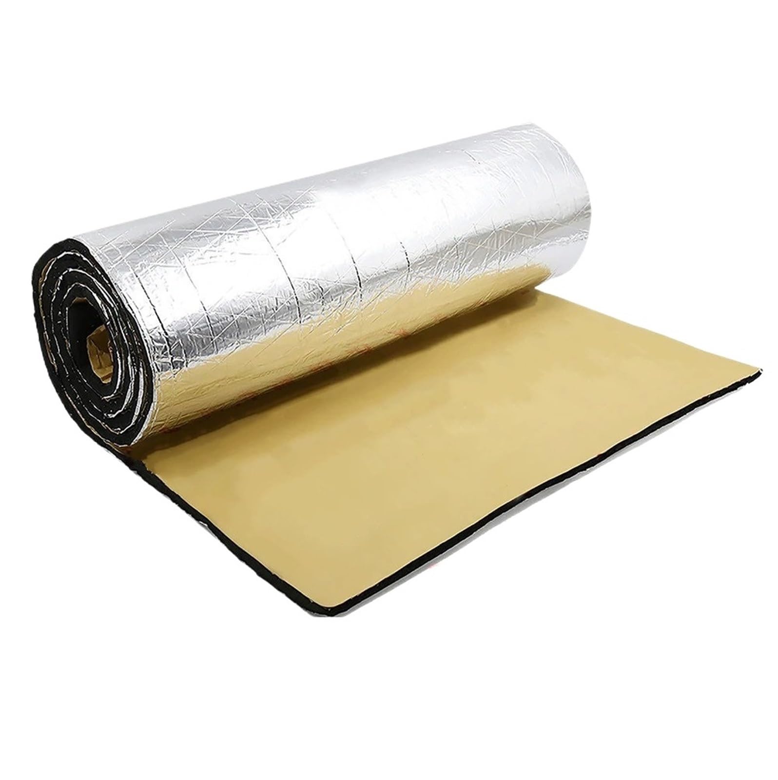 Dämmschaummatte 203cm X 100cm 5mm Auto Firewall Wärme Sound Deadener Isolierung Matte Aluminium Beschichtung Baumwolle Selbst-Adhesive Lärm Isolierung(10mmx200cmx50cm) von URAGER