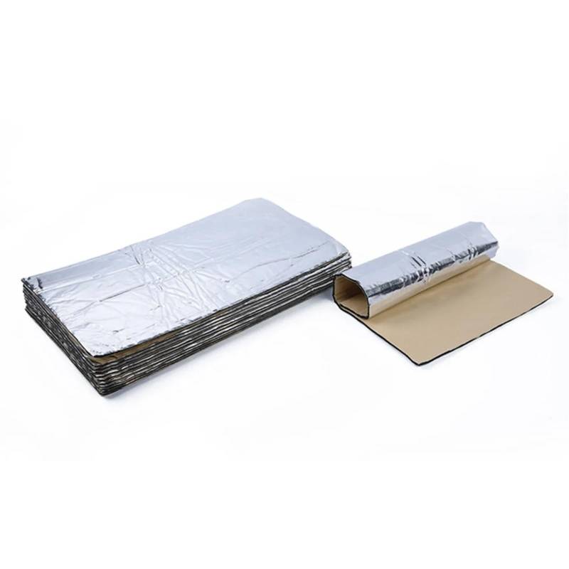 Dämmschaummatte 25x18cm 5mm Auto Motorhaube Isolierung Leise Lärm Isolierung Matte Akustische Absorption Sound Deadener Hitzebeständig Schaum Trittschalldämmung von URAGER