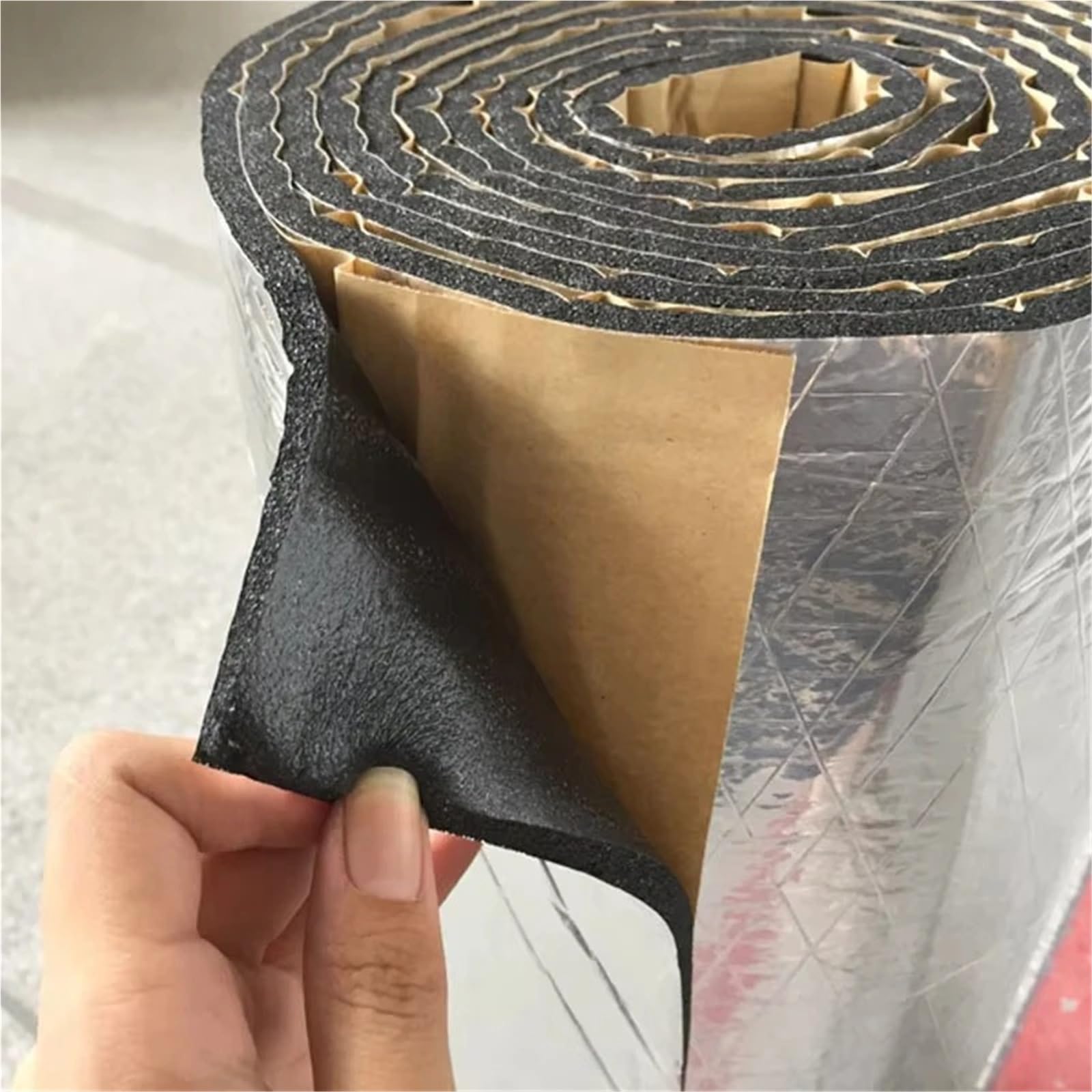 Dämmschaummatte 5/10 Stücke 5/10MM Auto Schalldämpfer Wärmedämmung Matte Auto Zubehör Innen Für Auto Van Sound Proof Trittschalldämmung Isolierung Matte(5MM-50x200cm-1pcs) von URAGER