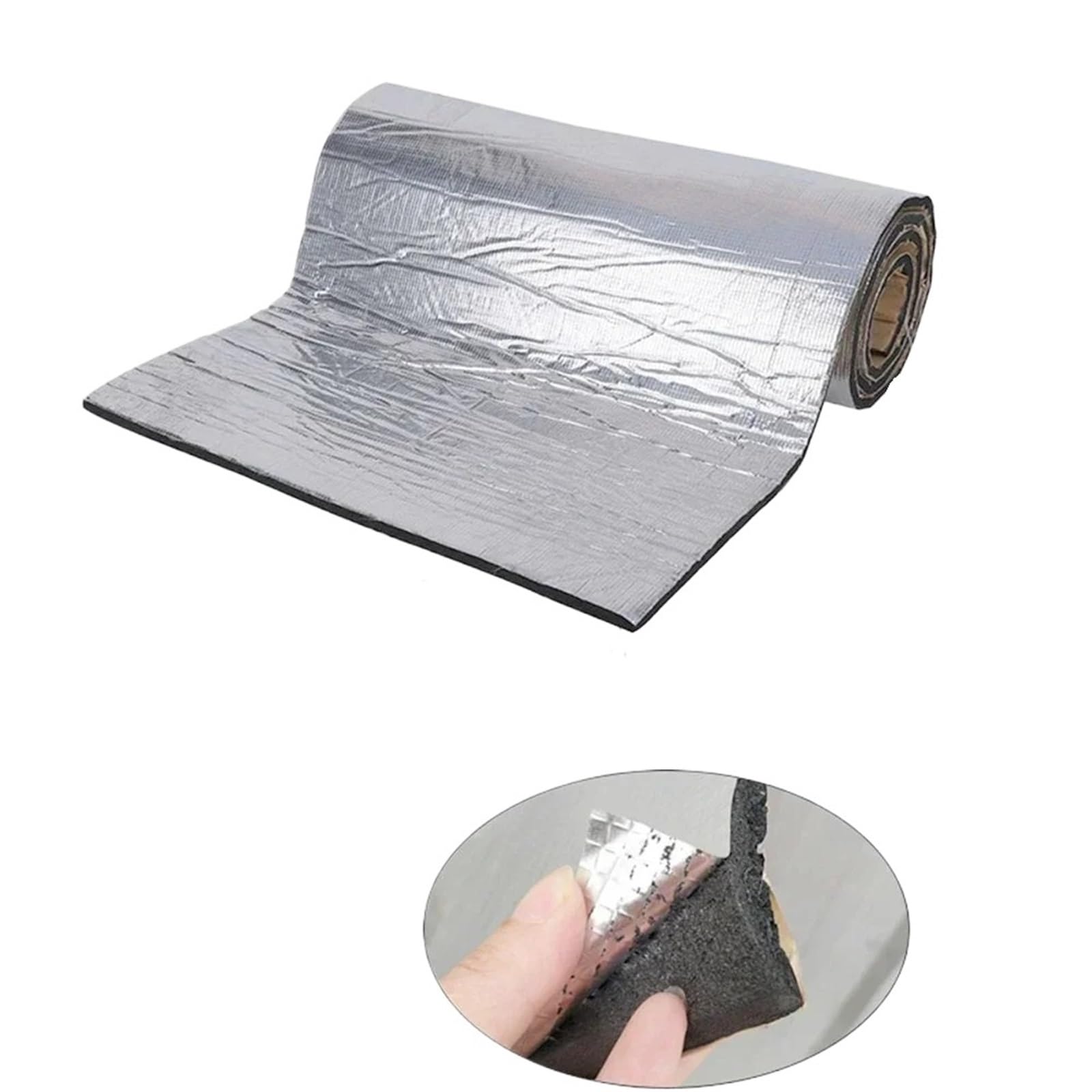 Dämmschaummatte 5/10MM Sound Deadener Wärmedämmung Matte Auto Haube Isolierung Stille Tür Wand Auto Van Schallschutz Trittschalldämmung Isolierung(400x250x10mm) von URAGER