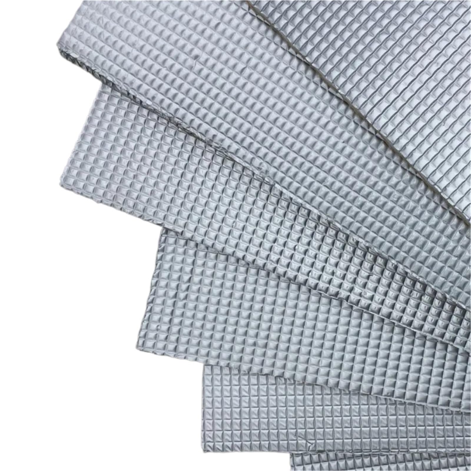 Dämmschaummatte 50 * 50cm Aluminium Folie Baumwolle Auto Wärmedämmung Film Auto LKW Wärmedämmung Schalldämpfer Pad Feuer Schutz Schaum(1Pcs 10mmx50cmx50cm) von URAGER