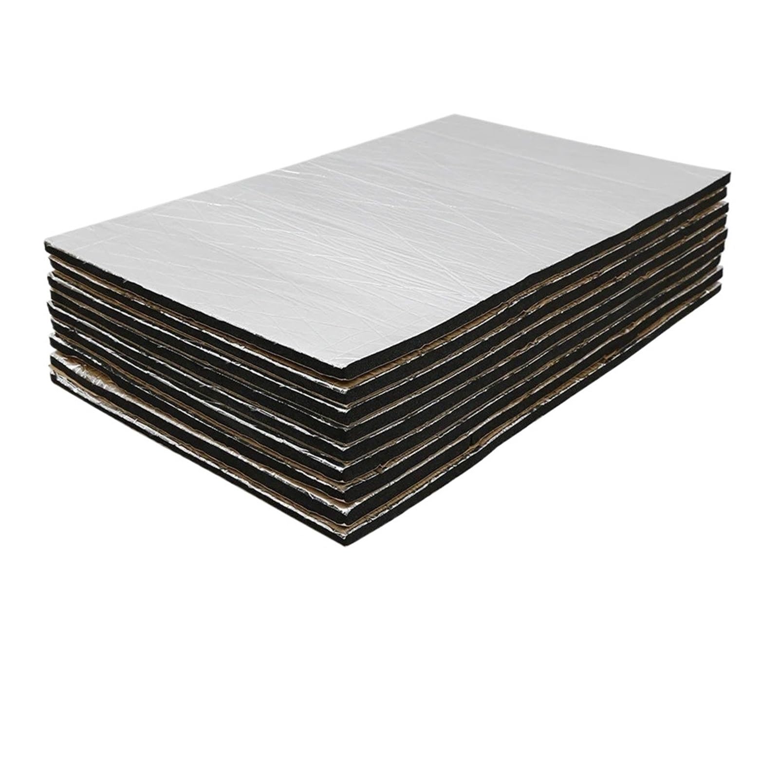 Dämmschaummatte 50x30cm Auto Schallschutz Pad 10mm Tür Abdeckung Motor Wärmedämmung Schallschutz Panel(10mmx50cmx30cm 1pcs) von URAGER
