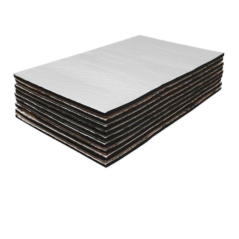Dämmschaummatte 50x30cm Auto Schallschutz Pad 10mm Tür Abdeckung Motor Wärmedämmung Schallschutz Panel(10mmx50cmx30cm 1pcs) von URAGER