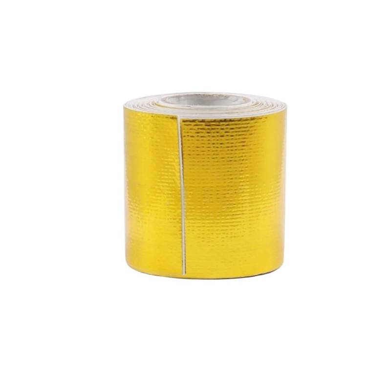 Dämmschaummatte 5m X 5cm Fiberglas Wärme Reflektierende Band Hohe Temperatur Wärme Und Sound Schild Wrap Band Wärmedämmung Band Auspuff von URAGER