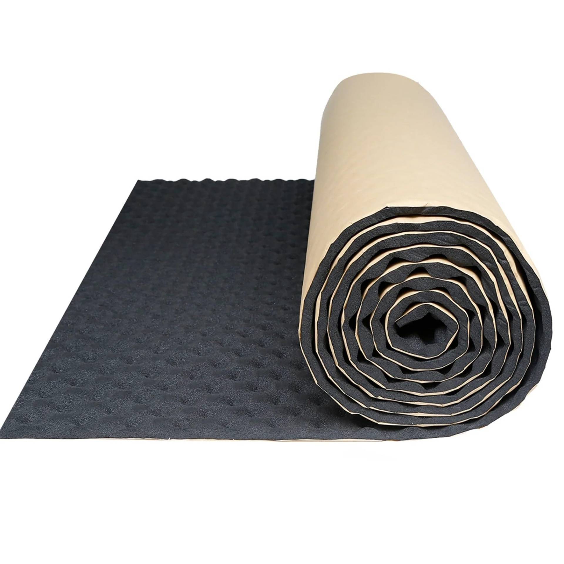 Dämmschaummatte Auto Hitzebeständig Welle Schaum Deadener Auto Schalldichte Baumwolle Isolierung Studio Sound Akustische Absorption(300cmx50cm 16sqft) von URAGER