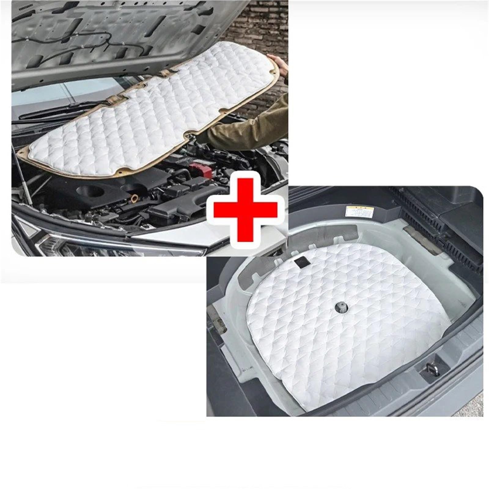 Dämmschaummatte Auto Motorhaube Schallschutz Pad Baumwolle Schallschutzmatte Zierleisten Für Toyota Für Sienna Granvia Für Camry Für RAV4 Für Highlander Kluger(E) von URAGER