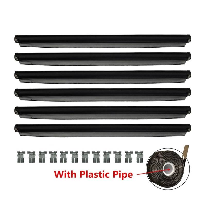 Sonnenblende Auto Panorama Schiebedach Voll Sonnenschutz Vorhang Mit Kunststoff Rohr 1K9877307 Für VW Für Variant Für Sharan Für Santana Für(6*Gray) von URAGER