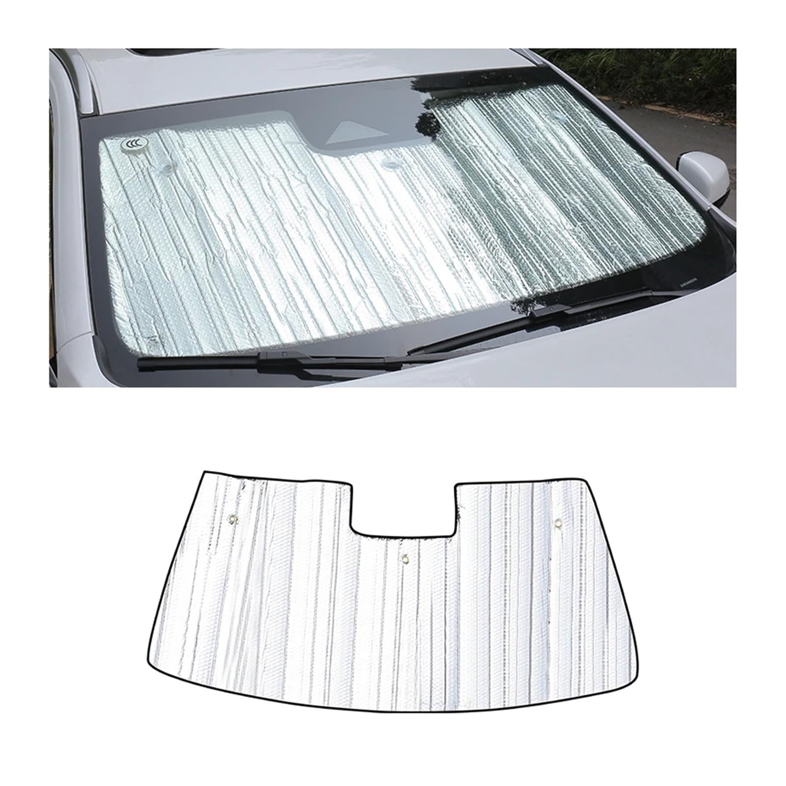 Sonnenblende Dicker Sonnenschutz Aus Aluminiumfolie Für Die Innenraummodifikation Autofenster Sonnenschutzplatten Für Haval H6 3. Generation 2021–2024(1*Front) von URAGER